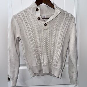 GAP Kids Boys Cable Knit Sweater | Size XL (14–16) | 100% Cotton